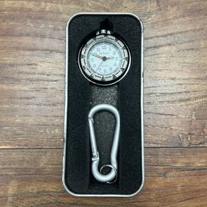 Vintage Da Vanci Pocket Watch Quartz Japan Movt Water Resistant Stainless *Read*